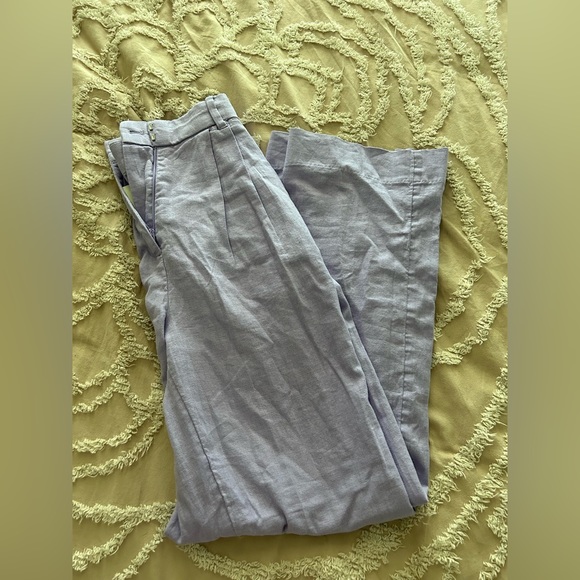 Abercrombie Linen Blend Pant - Lilac Color - Picture 8 of 8